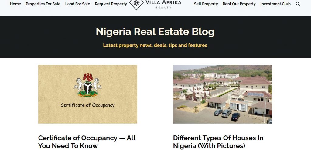 real estate business in nigeria